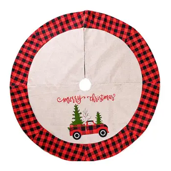 

Christmas Tree Skirt Thick Easy Setup Tree Mat for Holiday Party Decoration