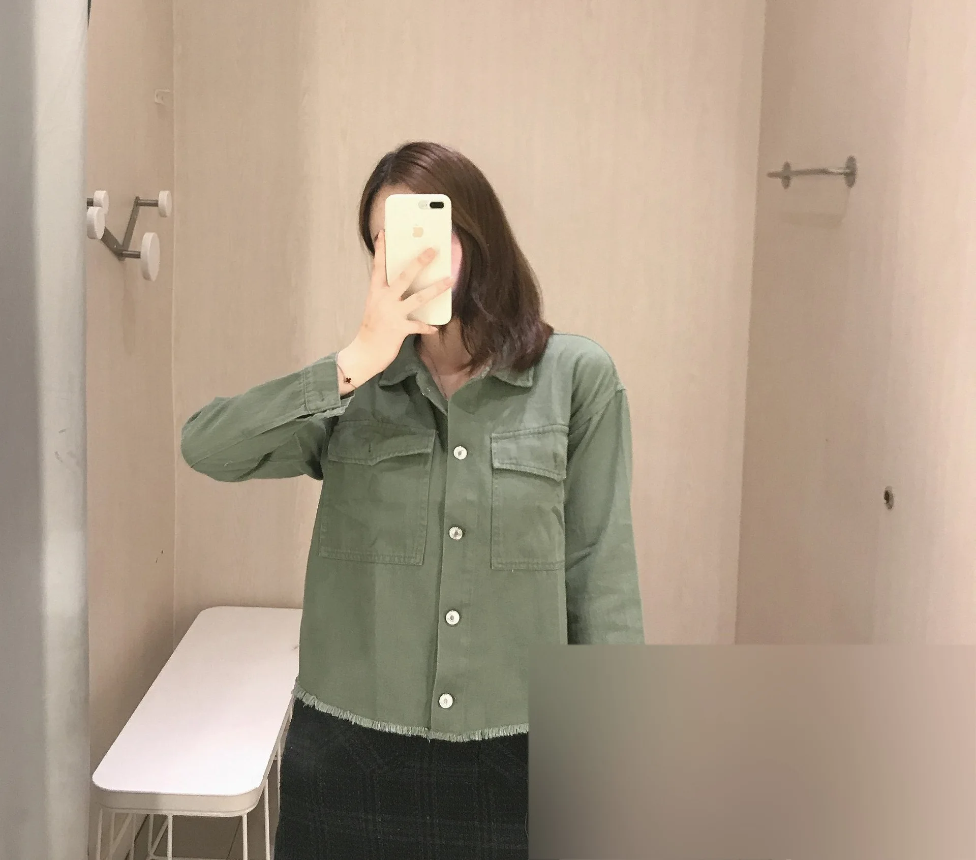 

Ku129 2019 Autumn New Style Korean-style Fashion kuan song kou Pocket Decoration Flash Workwear Jacket Tops Women's
