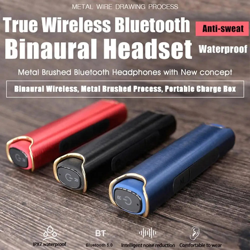 Mini S2 водонепроницаемый Tws беспроводной Bluetooth 5,0 наушники-вкладыши стерео спортивные наушники с микрофоном чехол для зарядки