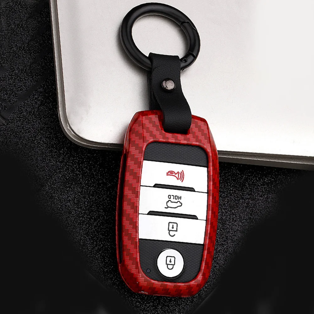 Цинковый сплав ключи сумка чехол Защитная крышка красный для Kia Ceed Cerato K2K3K4K5