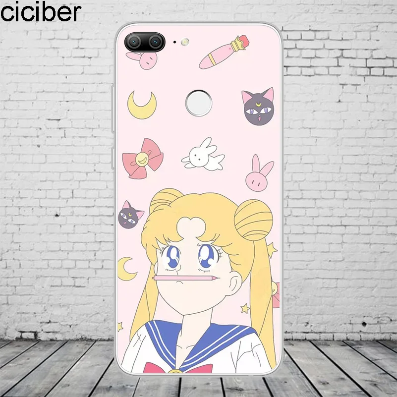 Чехол для телефона ciciber Anime Girl Sailor Moon Honor 10 9 8 Pro Lite X C Play Y 7 6 5 Prime 2017 2018 2019 чехол из