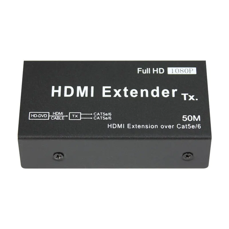 50 м HDMI удлинитель 1080p HDMI передатчик приемник через Cat 5e/6 RJ45 Ethernet конвертер США ЕС Разъем для ЖК-дисплея