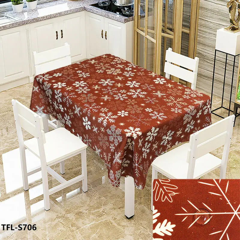 

Merry Christmas Tablecloth Rectangular Tablecloth For Wedding Table Cloth Cover TV Covers Tea Tablecloth