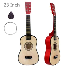 23 дюймов 6 струн Акустическая гитара из липы деревянная гитара; музыкальные инструменты для гитарных любителей музыки подарок с гитарной палкой+ Струны