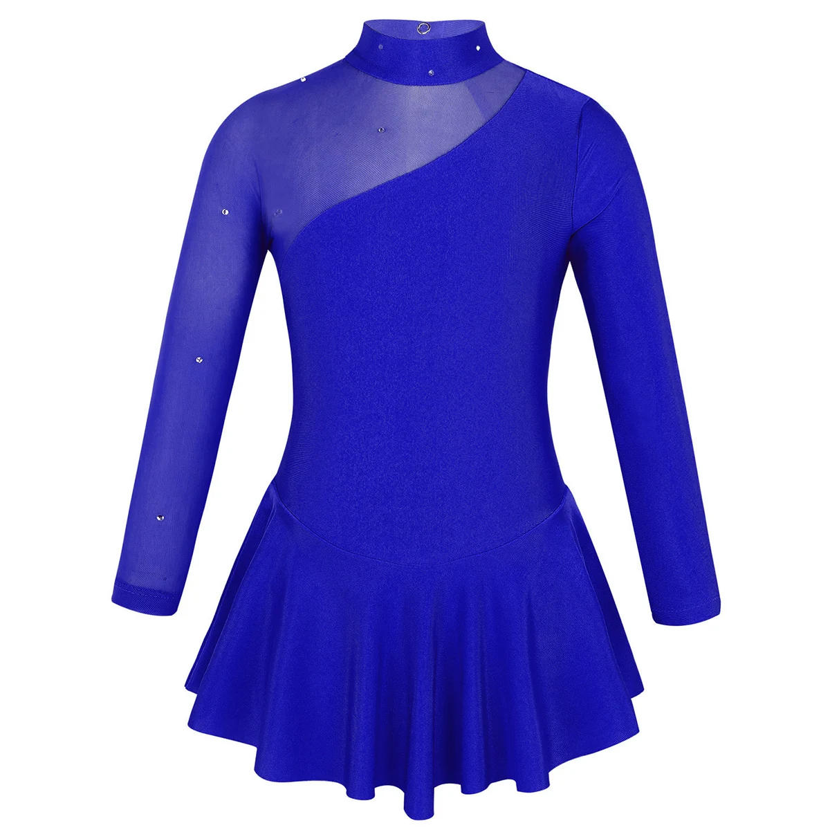 thumbnail image 1 of Vestido de tutú de Ballet para niños, vestido de bailarina de tul para patinaje artístico, leotardo con diamantes de imitación brillantes, ropa lírica de Ballet, 1 of 5