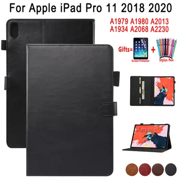 

Case for Apple iPad Pro 11 2018 2020 A1979 A1980 A2013 A1934 A2068 A2230 Cover Premium Leather Smart Auto Sleep Wake Tablet Skin