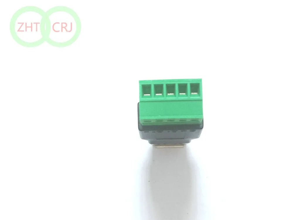 20 штук в наборе USB 2,0 Тип Женский до 5 Pin винт с щит кабельный наконечник адаптер