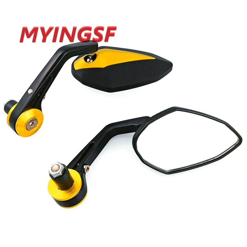 Motorcycle Mirror Handlebar Side Handle Bar Ends Mirror For YAMAHA R6 R1 MT 09 07 TMAX XMAX WR 125 250 KTM DUKE 690 125 200 390
