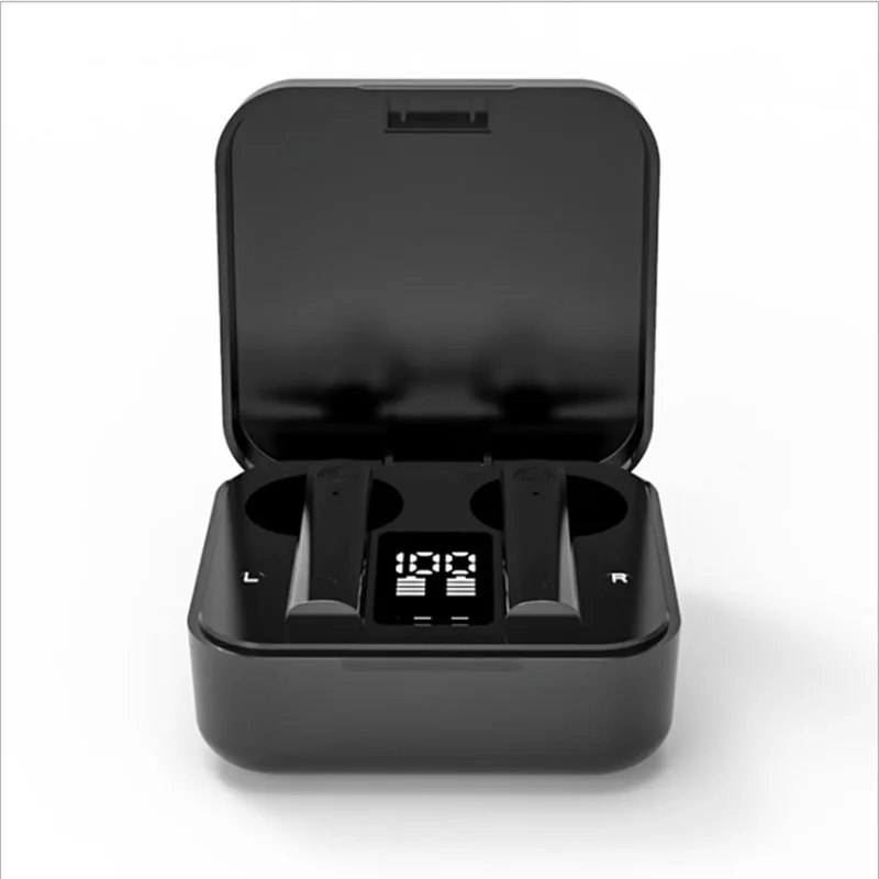 Air 2s TWS Wireless Bluetooth Headphones LED Display In ear Fingerprint Touch Headset with Dual Mic Noise Reduction Earbud