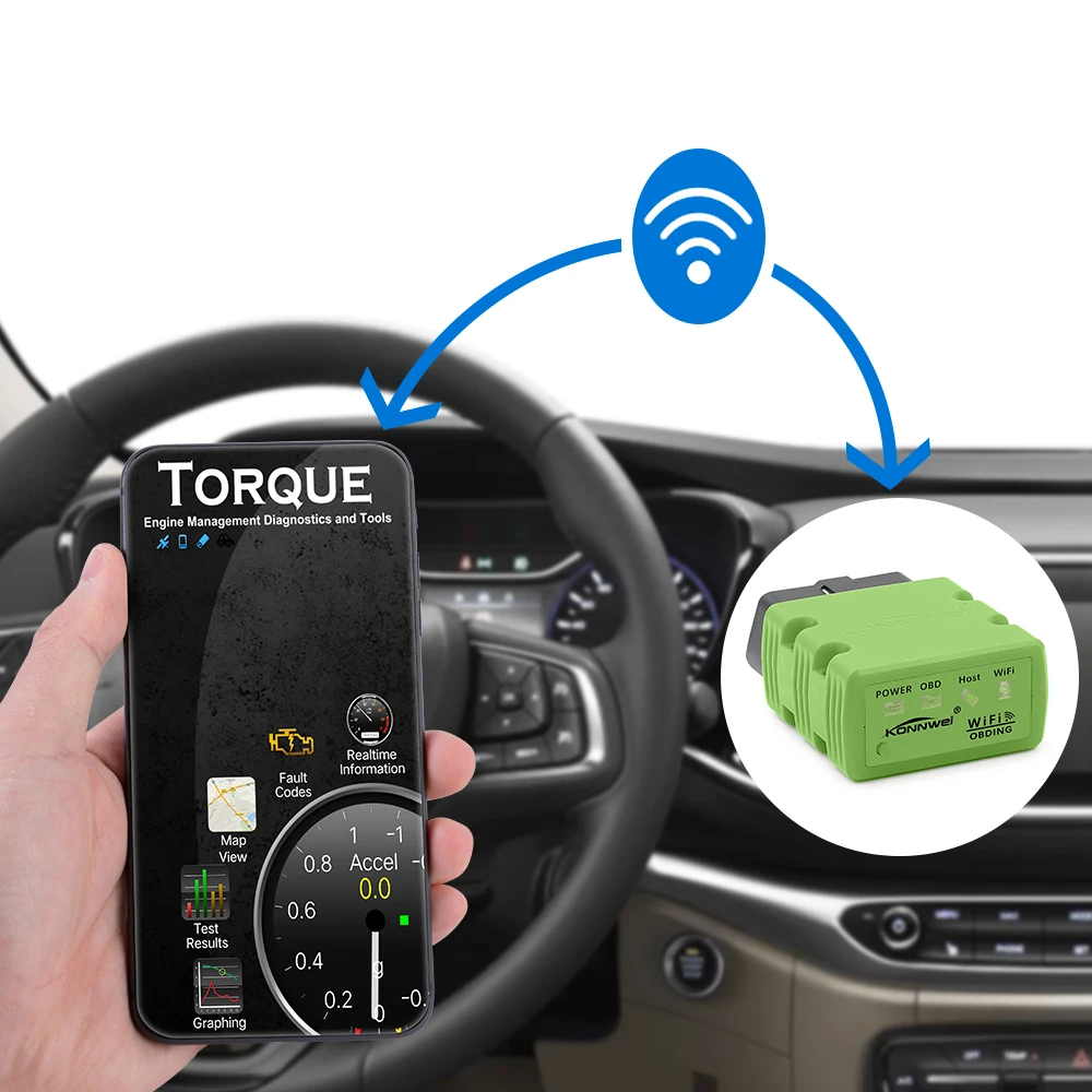 ELM327 V1.5 OBD2 KONNWEI автоматический сканер KW902 Wifi OBD2 CAN-BUS PIC18F25K80 MINI ELM 327 OBDII KW902 считыватель кодов для Android IOS