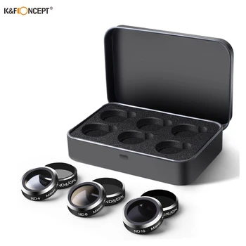 

K&F Concept DJI Mavic Air Camera Lens Filters Set ND4 ND8 ND16 UV CPL Made of Ultra High Definition Glass and Aluminum Thread