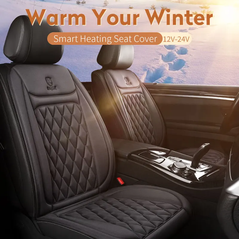 A warm and comfortable car seat cover for a cozy ride during winter.