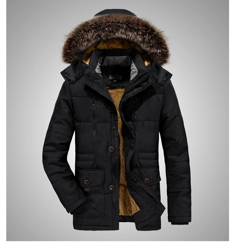 Мужская зимняя куртка, толстая теплая хлопковая стеганая парка, пальто, мужские куртки средней длины, флисовые пальто с капюшоном, ветровка, брендовая одежда 6XL