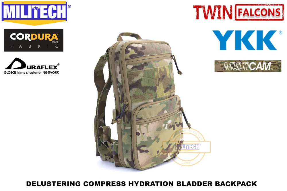 Deal MILITECH Compress Flatpack Hydration Backpack MK3 Compatible Water