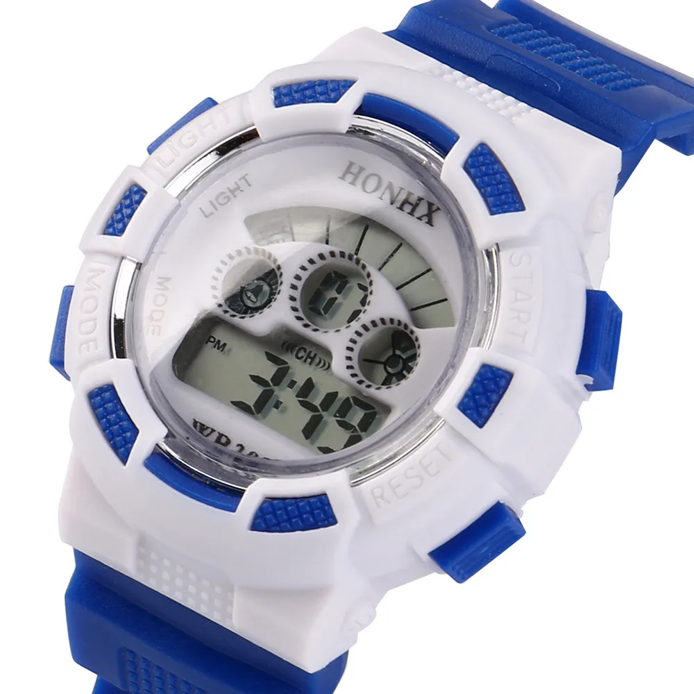 HONHX детские наручные часы, детские часы, модные спортивные часы для мальчиков и девочек, водонепроницаемый светильник, цифровые наручные часы, подарок, Kinder Horloge 40 - Цвет: as photo