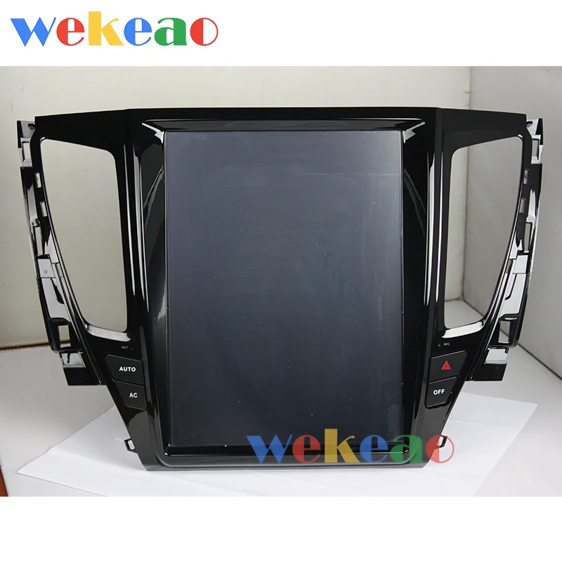 Wekeao вертикальный экран Tesla style 12,1 ''1 Din Android 8,1 Автомагнитола для Mitsubishi Pajero Авто gps навигация автомобильный dvd-плеер