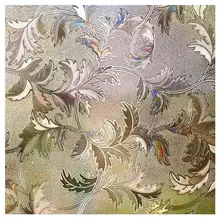 Полупрозрачная статическая пленка на окно с листьями матовая домашняя декоративная защита конфиденциальности многоразмерная 3D лазерная ПВХ многоразовая наклейка