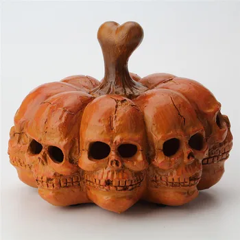 

Pumpkin Light Electronic Skull Light Holiday Lantern Lights Lamp Room Decoration LED Lantern Party Halloween Props 0809#