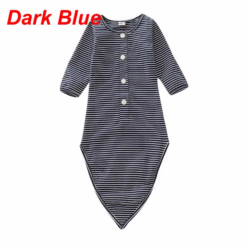 Dark Blue Комбинезон для маленьких детей; пижамы для новорожденных; спальный мешок с завязками; подарки для купания; реквизит для фотосессии - Цвет: Dark Blue