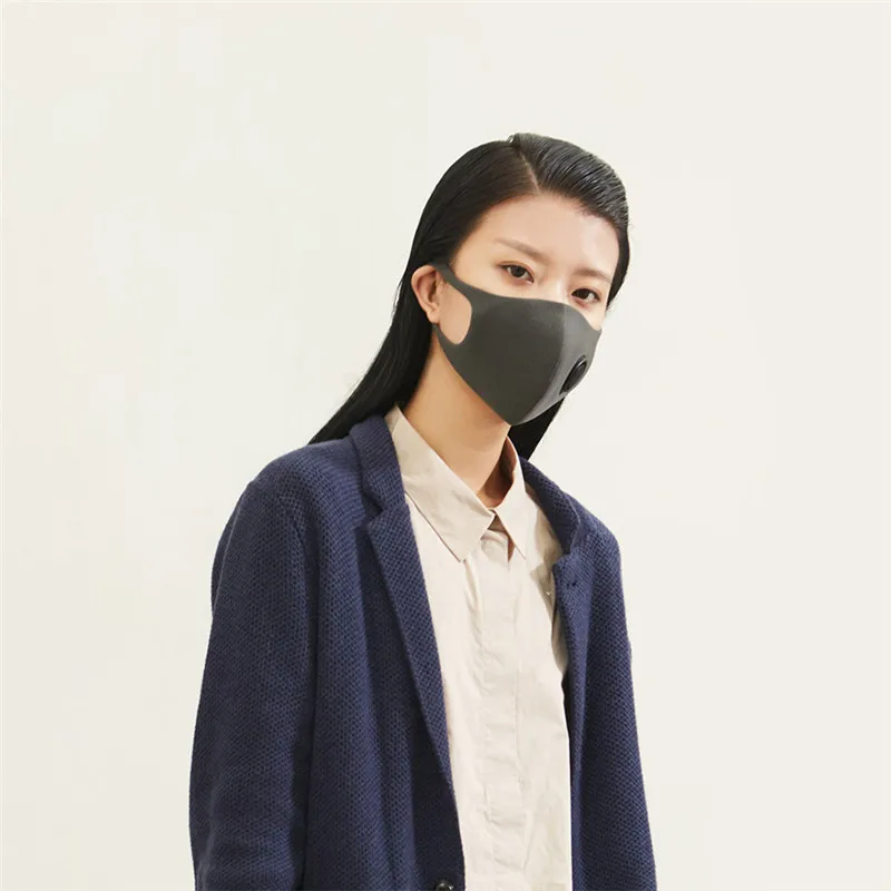 Black Xiaomi PM2.5 Haze Mask Purely Anti-haze Face Mask Adjustable Ear Hanging 3D Comfortable Breathing Running Cycling Mask