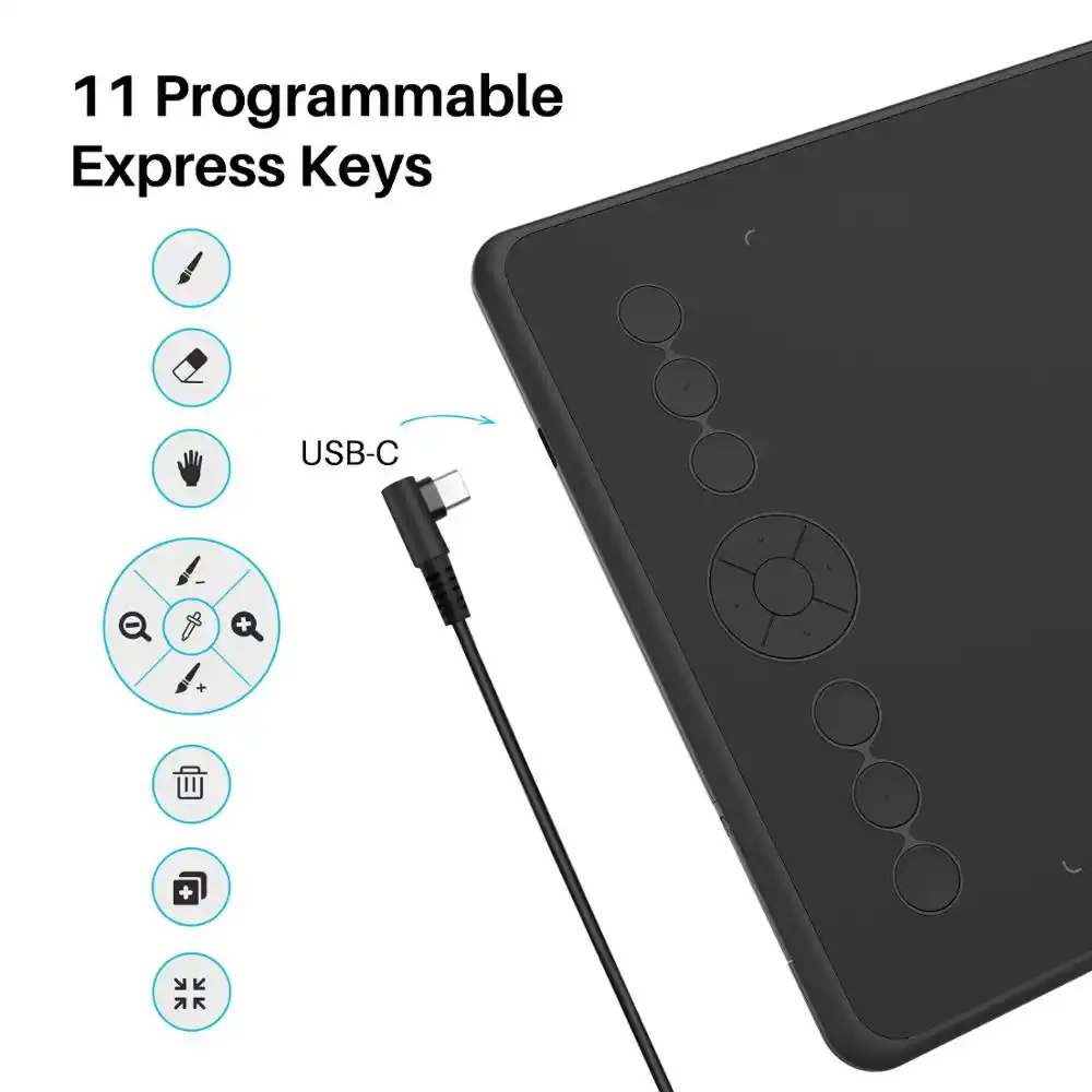 Huion H320m 2 In 1 Tavoletta Grafica 8192 Livelli Da Disegno Digitale Pen Tablet E Di Scrittura Lcd Tablet Batteria Libera Dello Stilo Per Pc Telefono Aliexpress