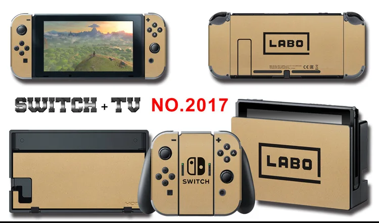 1set New Cute Anime Full Body Sticker for NS Switch Protective Cover Skin Colorful Art for Game Console Joy-Con Controller Decor