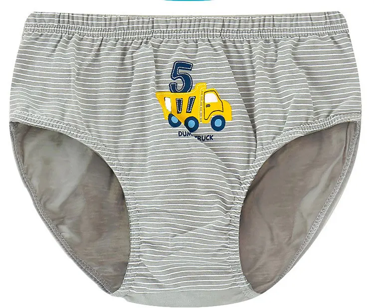 CM-Kid Toddler Boy Excavator Underwear Cotton Underpants 5 Pack