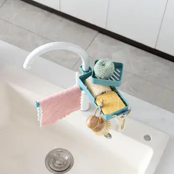 

3 Layers Kitchen Storage Rack Shelves Sink Organizer Dish Cloth Sponges Holder Sink Caddy Liquid Drainer Faucet Towel Rack