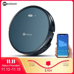 NEATSVOR X500 робот пылесос 1800 PA Poweful всасывания 3in1 pet волос дома сухой мокрой Чистка Уборка Робот Авто Зарядка вакуум