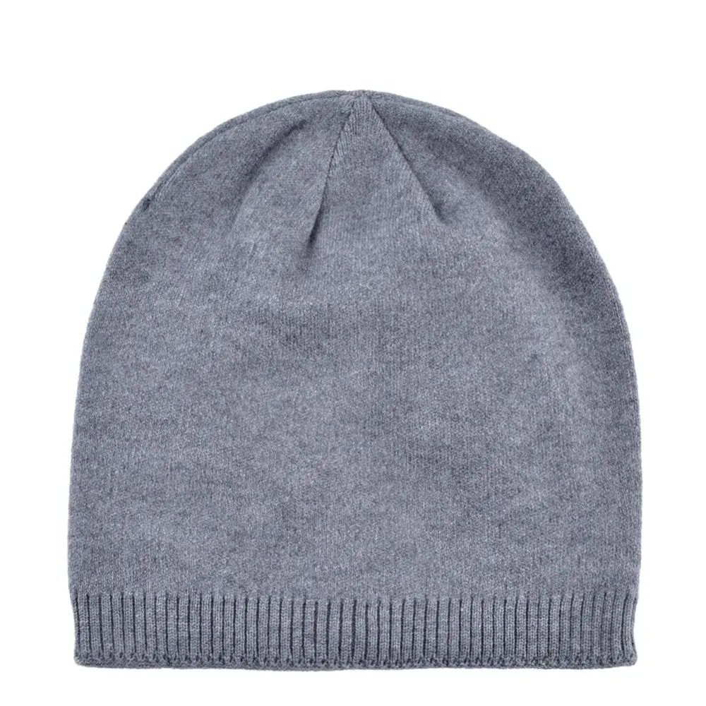 Вязаная крючком шапка для мужчин и женщин однотонные шапочки толстая облегающая