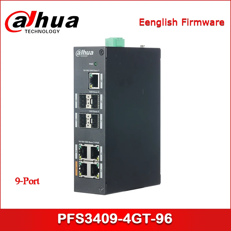 Dahua PoE коммутатор PFS3409-4GT-96 9-коммутатор с 4-Порты и разъёмы PoE(неуправляемый