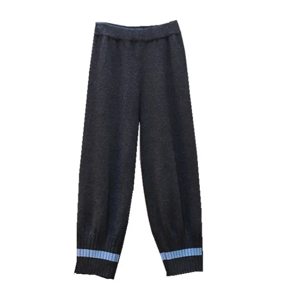 Pants Женский трикотажный свитер, костюм, плюс размер, комплект из 2 предметов, повседневная Экипировка куртка, пальто, штаны, костюмы, зима-осень, комплекты одежды - Color: Pants