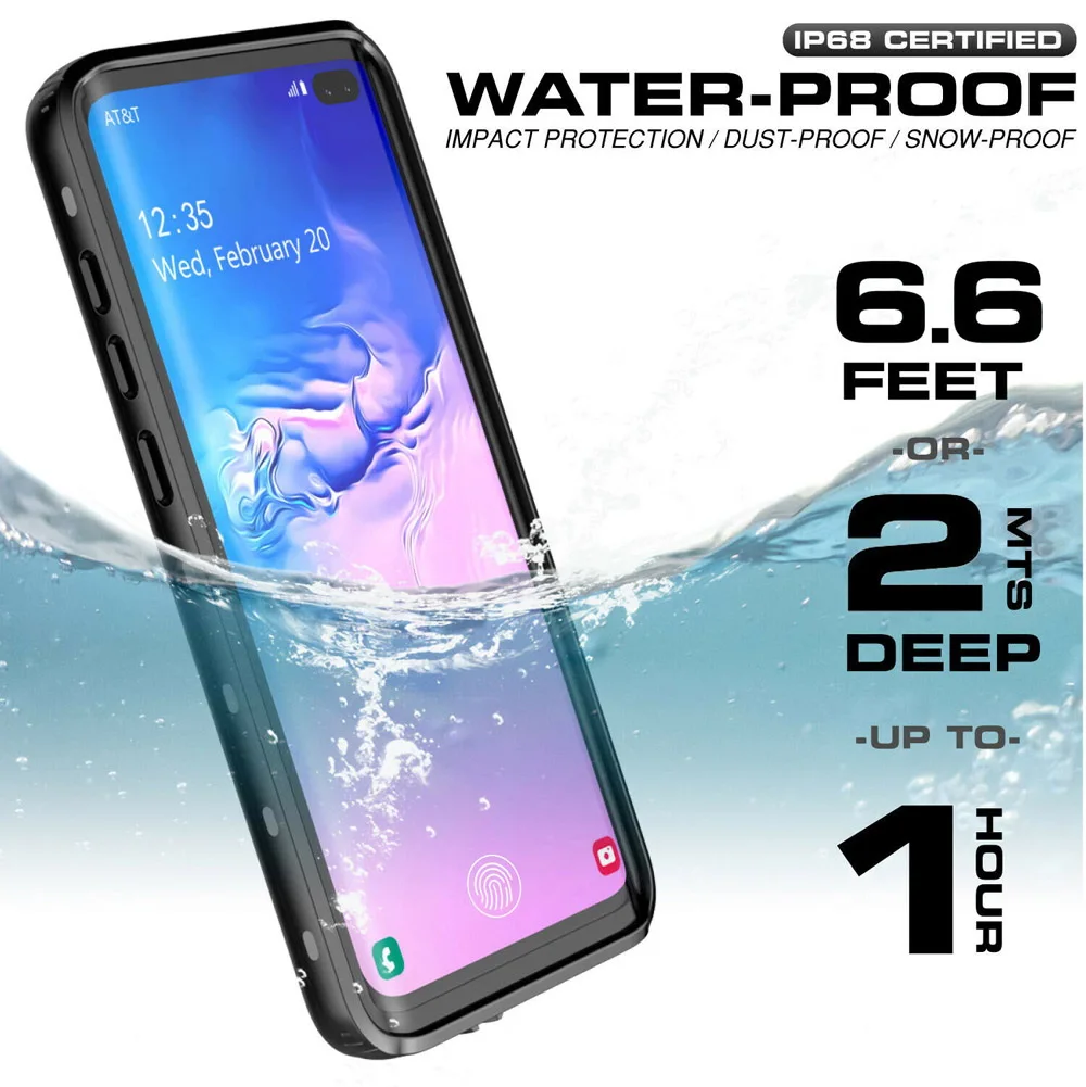 IP68 360 полная защита водонепроницаемый чехол для телефона Samsung S10E S20 A51 5G плавания и