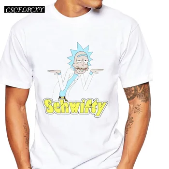 

Tiny Rick Let Me Out funy Men t-shirt short sleeve casual Free Rick printed tops 2019 Scheifty cartoon printing tee