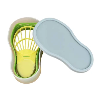 

Stainless Steel Crushing With Storage Container Hotel Avocado Slicer Set Fruit Cutter Peeler Kitchen Tool Multifunctional Home