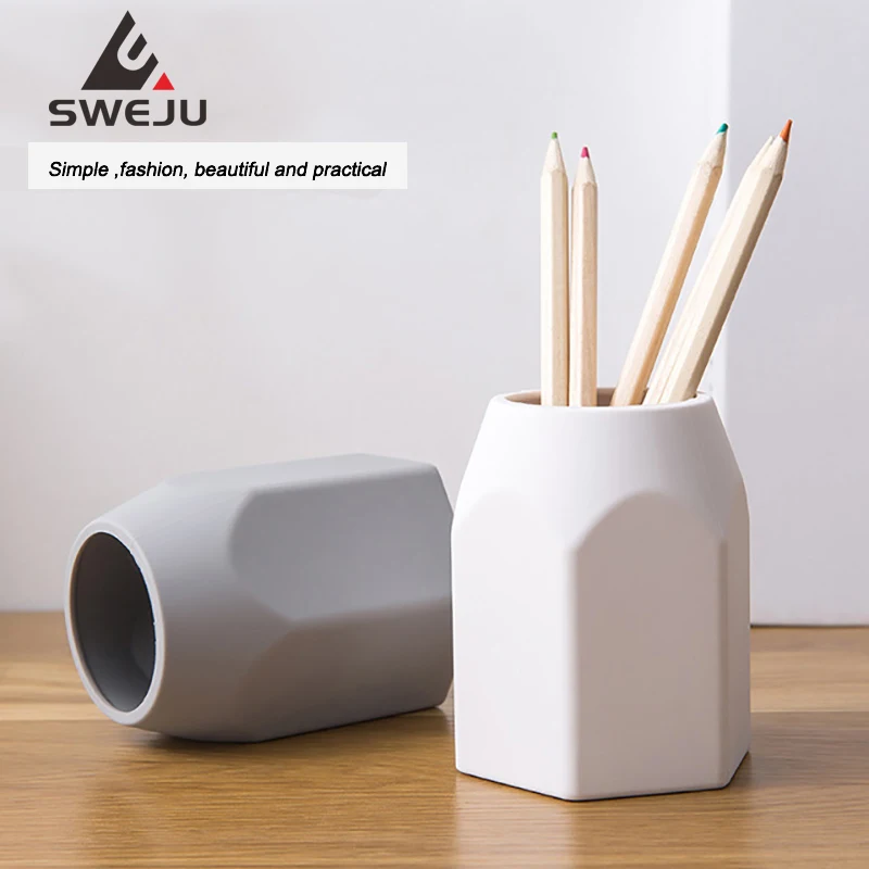 Силиконовый офисный Настольный органайзер милая подставка для ручек и