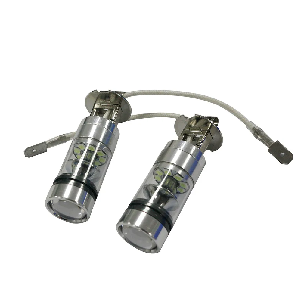 2X H3 100W 20LED HID 2323 Противотуманные фары дальнего света DRL Светильник лампы туман светильник s ходовыми огнями лампы для автомобилей Аксессуары# YL1