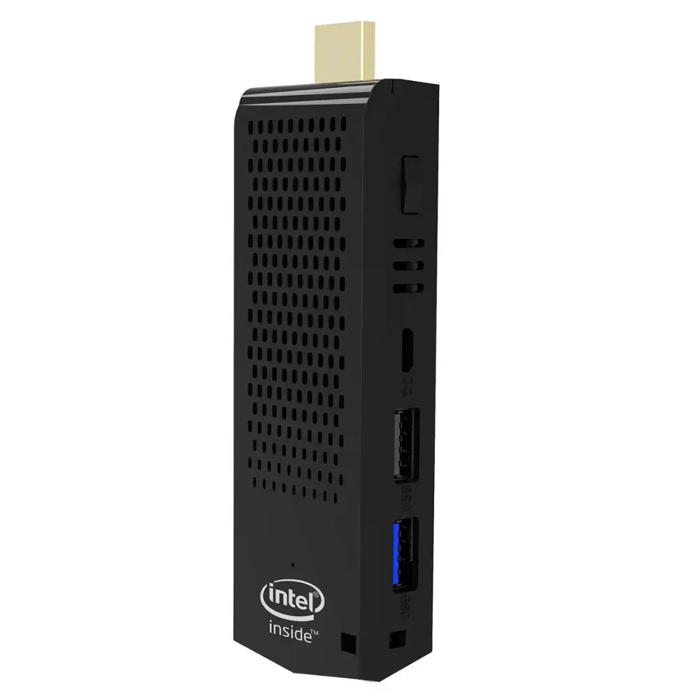 T6 Fanless Mini PC Stick Intel Atom Z8350 Quad Core 1.44GHz Windows10