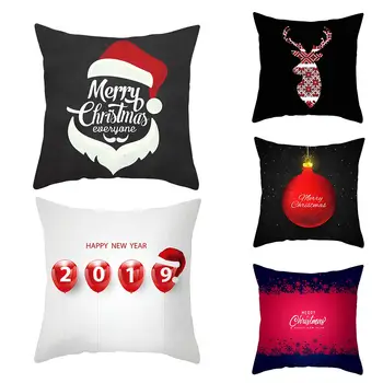 

Christmas Baubles/Hat/Deer Head Pillow Case Cushion Cover Sofa Bed CarDecor soft Durable and soft material,with fine workmanship