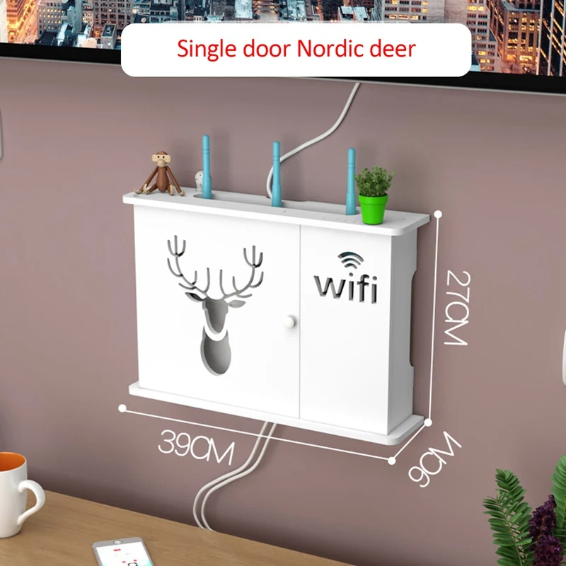 

Беспроводной Wi-Fi роутер, ящик для хранения, деревянный ящик, кабель мощности плюс, настенная подвесная штепсельная доска, полка для хранения, «сделай сам», домашний декор