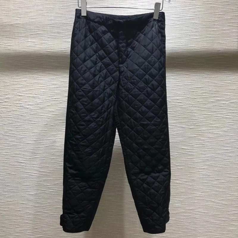 Women Long Pants Autumn Winter High Waist Ankle-Length Pants Warm Trousers