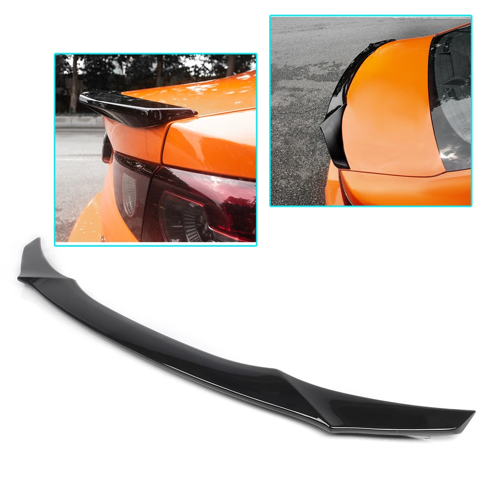 Auto Rear Tail Trunk Spoiler Wings Lip Cover Trim ABS Plastic For Mazda