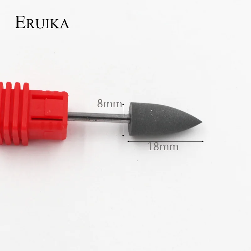 1 шт. силиконовые насадки для маникюра с пулевидной головкой|nail drill bits|nail drillmanicure
