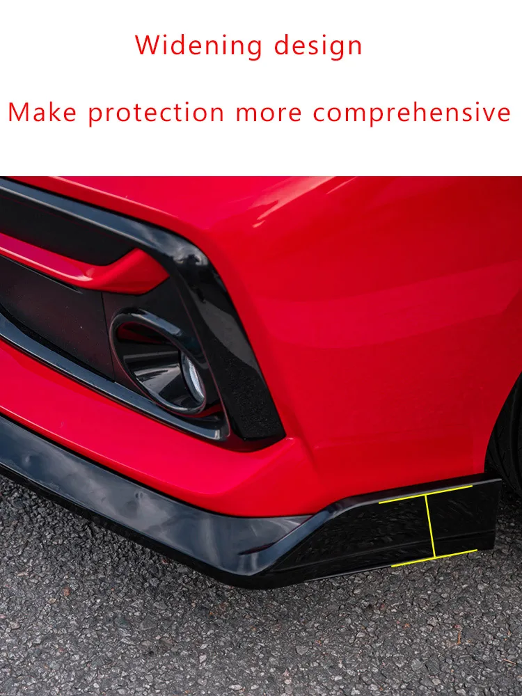Car Exterior Accessories Front Lip Front Spoiler Civic SI Lip Diffuser Suitable for Honda 10th Generation Civic Hatchback