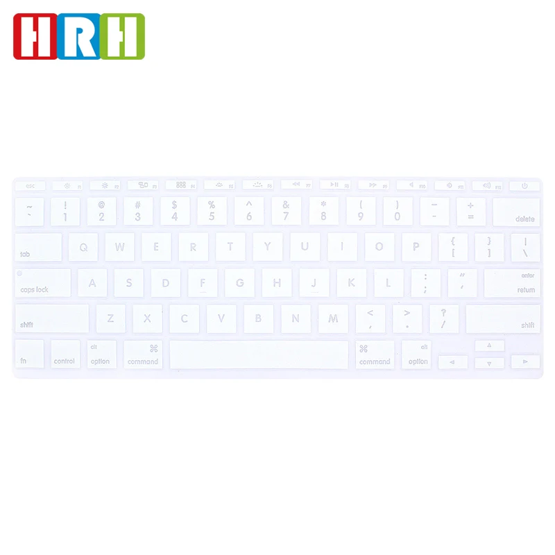 

HRH Hollow Cut Waterproof English Silicone Backlight Keyboard Protector for Mac Book Air 11.6 Inch A1370 A1465 For Apple Laptop