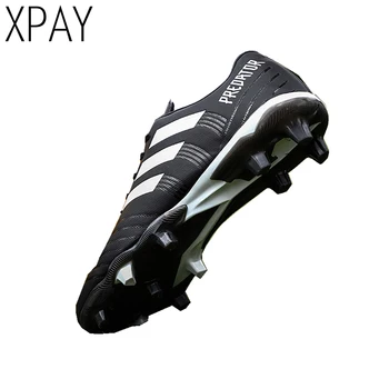 

Men Soccer Shoes FG Football Boots High Ankle Kids Cleats Training Sport Sneakers