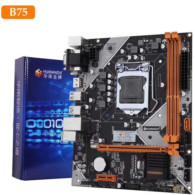 Материнская плата HUANANZHI B75 для Intel LGA1155 разъем I3 I5 I7 ЦП Xeon USB 3 0 SATA III DDR3 LGA 1155