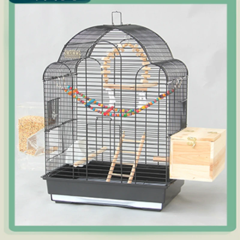 SET D С игрушкой, большие клетки для птиц, для попугаев, голубь, домик, металлический Попугайчик, птицы, кажи с качелями, гамак, принадлежности для птиц, декоративная клетка - Цвет: SET D
