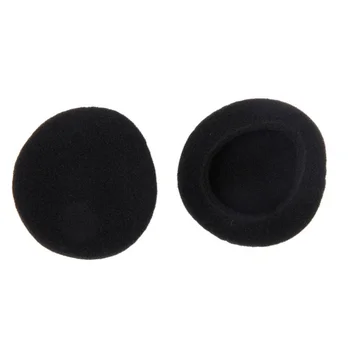 

4 Pair 55mm Replacement Earphone Pad Covers for Headset Headphone Black