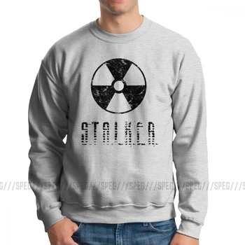 

Vintage Stalker Radiation Symbol Game Men's Sweatshirts Fashion 100% Organic Cotton Crew Neck Pullovers Printed Hoodie Tops